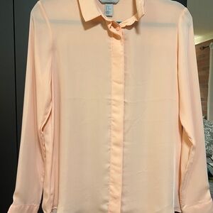 H&M Light Peachy pink Button-Down Shirt